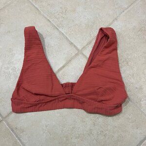 Rip Curl Rusty Red Pink V-Neck Bikini Top